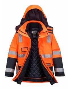 Huski Venture 4-in-1 Jacket, Orange/Navy