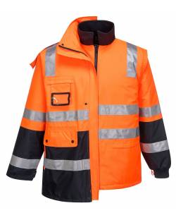 Huski Venture 4-in-1 Jacket, Orange/Navy