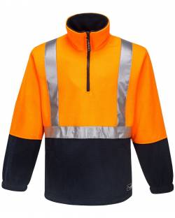 Huski Utility Polar Fleece Jumper, Hi Vis