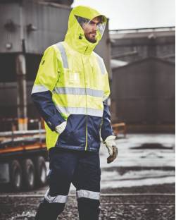 Hi Vis 4 in 1 Waterproof Jacket