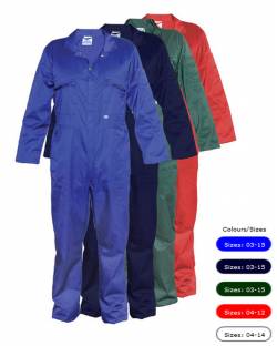 Castle Zip Overall, Long Sleeved 