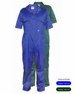 Castle Zip Overall, Short Sleeved 