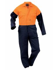 Cotton Zipped Overall, Long Sleeve
