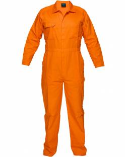 Domed Cotton Overalls, Long