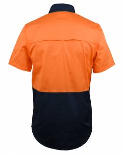 Hi Vis Stretch Work Shirt, Short Sleeved