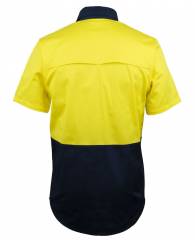 Hi Vis Stretch Work Shirt, Short Sleeved