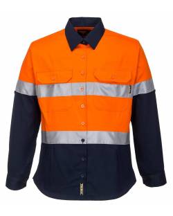 Ladies Two Tone Shirt with Tape