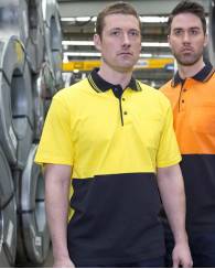Hi Vis Cotton Polo, Short Sleeved
