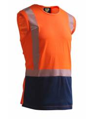 Caution Segmented Hi Vis Singlet