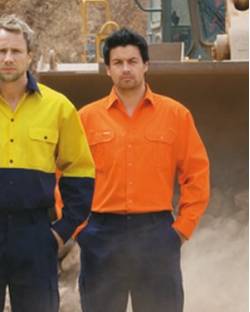 Cotton Drill Workshirt Long Sleeved 