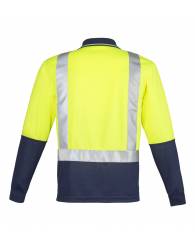 Two Tone Taped Polo, Long Sleeve