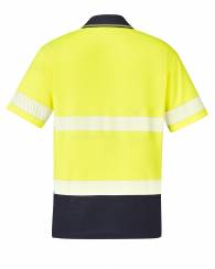 Segmented Tape Polo, Hi Vis Short Sleeved