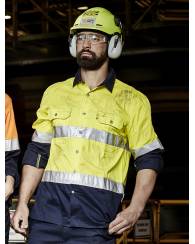 Industrial Hooped Shirt, Long Sleeved D/N