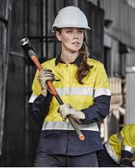 Rugged Cooling Hi Vis D/N Shirt, Ladies 