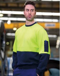 Crew Neck Sweat, Hi Vis