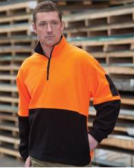 1/2 Zip Polar Fleece, Hi Vis