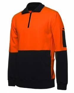 330G 1/2 Zip Hi Vis Jumper