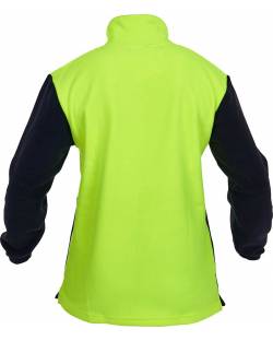 Caution Hi Vis 1/2 Zip Polar Fleece