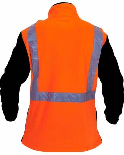 Caution Hi Vis 1/2 Zip Polar Fleece