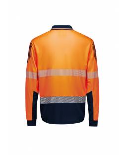 Hi Vis Flux L/S Polo, Mens