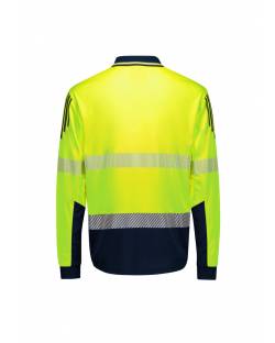 Hi Vis Flux L/S Polo, Mens