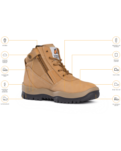 Mongrel Zipsider Boot without Scuff Cap