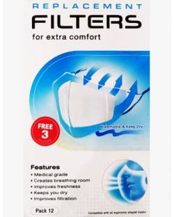 Precau Replacement Filters, Pack of 12